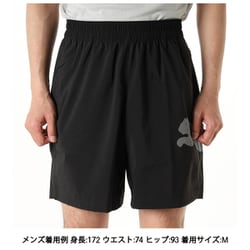 TAD ESSENTIAL BIG LOGO メンズ ランニングウェア ショートパンツ PUMA BLACK（01） Mサイズ 527361