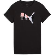ESS ロゴ ラブ 半袖 Tシャツ レディース ランニングウェア シャツ PUMA Black(01) Mサイズ 687605