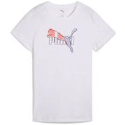 ESS ロゴ ラブ 半袖 Tシャツ レディース ランニングウェア シャツ PUMA White(02) Lサイズ 687605
