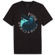 グラフィックス エクスキューション 半袖 Tシャツ メンズ ランニングウェア シャツ PUMA Black(01) Mサイズ 687699