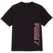 ESSロゴ ラブMXグラフィック半袖Tシャツ メンズ フィットネス 半袖シャツ PUMA BLACK(01) XLサイズ 686868