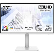スマートモニター/27型/4K(3840×2160)/IPSパネル/ノングレア/HDR対応/HDMI×1 DP×1 USB-C×1/スピーカー内蔵/Google TV搭載 Modern MD272UPSW