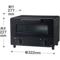 AQUA AQUA - 【新品(開封のみ)】 AQUA　オーブントースター 4枚焼き　AQT-CS14T(K)　ブラック ヨドバシ.com - AQUA アクア オーブントースター 2枚焼き