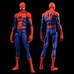 MARVEL スパイダーマン ピーター・B・パーカー フィギュア 千値練 スパイダーマン：スパイダーバース SVアクション ピーター・B