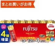 アルカリ乾電池 ハイパワータイプ 単3形 12＋4個パック LR6FH（12S＋4）K2
