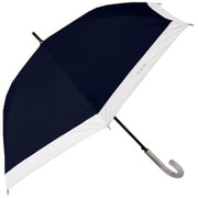 HAU バイカラー ジャンプ式長傘 晴雨兼用 UVカット加工 55cm ネイビー 1000294805578