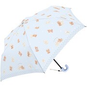 折りたたみ傘 くまたろず折傘 50cm ライトブルー 129191