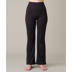 セミフレアパンツ レディース フィットネス ヨガ パンツ ブラック Mサイズ RF-L022S