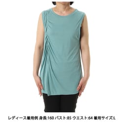 スリーブレストップ レディース フィットネス ヨガ シャツ モスグリーン（MSG） Mサイズ GA-C670TT