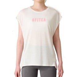 フレンチスリーブトップ レディース フィットネス ヨガ シャツ ホワイト（W） Mサイズ GA-C672TS