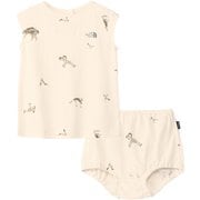 リトルブリーズフレンチスリーブワンピース&ブルマー ベビー トップス&パンツ カットアウトアニマルズ（CA） サイズ80 NTB12569