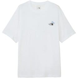 ショートスリーブフラワーロゴティー メンズ カットソー ホワイト（W） Lサイズ NT32546