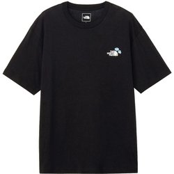 ショートスリーブフラワーロゴティー メンズ カットソー ブラック（K） Sサイズ NT32546