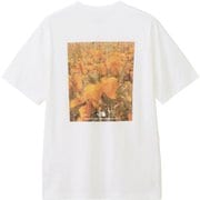 ショートスリーブフラッシュドライピクセルプラントコットンティー ユニセックス カットソー ホワイト（W） XSサイズ NT32549