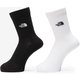 TNF ロゴ 2P クルー クールマックス ユニセックス ソックス TNFブラック×TNFホワイト（KW） Sサイズ（23-25cm） NN82516