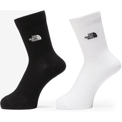 TNF ロゴ 2P クルー クールマックス ユニセックス ソックス TNFブラック×TNFホワイト（KW） Sサイズ（23-25cm） NN82516