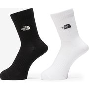 TNF ロゴ 2P クルー クールマックス ユニセックス ソックス TNFブラック×TNFホワイト(KW) Lサイズ(27-29cm) NN82516