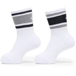 TNF リフレクト 2P クルー キッズ ソックス TNFホワイト×TNFホワイト（WW） JMサイズ（16-18cm） NNJ82512