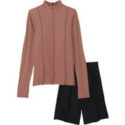 ロングスリーブステッチングセパ レディース 水着 アーモンド（AL） Mサイズ SFW22531
