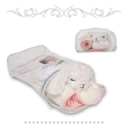 ふわモコ安心毛布 バニー ピンク ポーチ