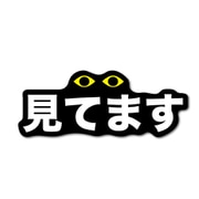 GSJ-397 防犯ステッカー 見てます