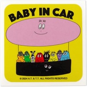 バーバパパ カーステッカー BABY IN CAR イエロー CKBP035-1