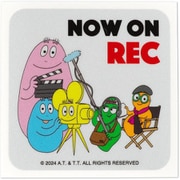 バーバパパ カーステッカー NOW ON REC シルバー CKBP035-7