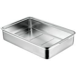 AG 18-8 サニタリー番重バット（取手一体成型） 大深 H160 026147