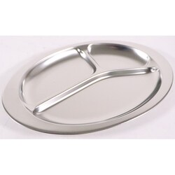 AG 18-8 三割ランチプレート ミラー仕様 194083