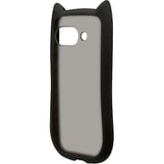Google Pixel 9a用 ハイブリッドケース 猫耳 猫 衝撃吸収 TPU+PC かわいい MIL規格 フロストブラック 8762P9AHPFB