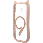 Google Pixel 9a用 ハイブリッドケース 猫耳 猫 衝撃吸収 マグネットアクセサリー対応 TPU+PC かわいい MIL規格 スモーキーピンク 8766P9AHPMSPK