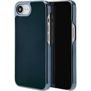 iPhone 16e用 メタルフレーム 背面レザーPCケース ブルーグリーン 8687IP5EPCBGR