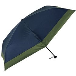 オールウェザー カーボンスリム55 折りたたみ傘 晴雨兼用 Khaki×Midnight Blue 55cm 手開き式 54870