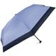 オールウェザー カーボンスリム55 折りたたみ傘 晴雨兼用 Midnight Blue×Sky Blue 55cm 手開き式 54871