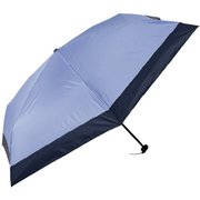 オールウェザー カーボンスリム55 折りたたみ傘 晴雨兼用 Midnight Blue×Sky Blue 55cm 手開き式 54871