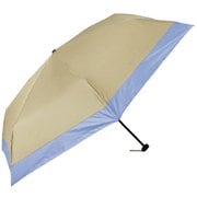 オールウェザー カーボンスリム55 折りたたみ傘 晴雨兼用 Sky Blue×Sand 55cm 手開き式 54872