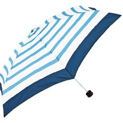 スマートデュオ プラス 折りたたみ傘 晴雨兼用 Marine Stripe 52cm 手開き式 54908
