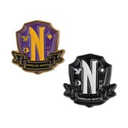 シネレプリカ Wednesday(ウェンズデー) ピンバッジ 2個セット ネヴァーモア学園