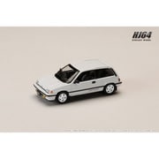 HJ643029W 1/64ホンダ CIVIC （AT） LATE VERSION / 純正オプションパーツ付 ホワイト [ダイキャストミニカー]