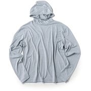 JP140フーディーロングスリーブ ユニセックス カットソー Sky Grey（160） Lサイズ SNUJ10072