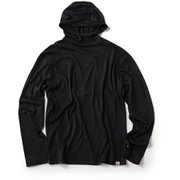 JP140フーディーロングスリーブ ユニセックス カットソー Jet Black Melange（J004） Lサイズ SNUJ10072