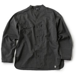 JP ウール ドットエア ノーカラー シャツジャケット ユニセックス シャツ Charcoal Grey（163） XLサイズ SNUJ10075