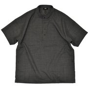 JP ウール ドットエア ノーカラー プルオーバー ショートスリーブシャツ ユニセックス シャツ Charcoal Grey（163） Lサイズ SNUJ10076