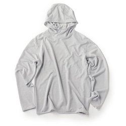 JP135メッシュアクティブフーディー ユニセックス ランニングウェア シャツ Pearl Grey（227） Mサイズ SNUJ10079
