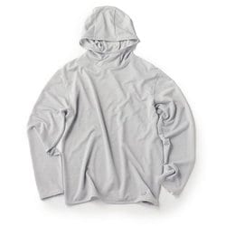 JP135メッシュアクティブフーディー ユニセックス ランニングウェア シャツ Pearl Grey（227） Lサイズ SNUJ10079
