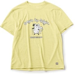 tomu×[sn] ハイク プリント ショートスリーブ Tシャツ ユニセックス カットソー Powder Yellow（220） Mサイズ SNUJ10084