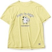 tomu×[sn] ハイク プリント ショートスリーブ Tシャツ ユニセックス カットソー Powder Yellow（220） XLサイズ SNUJ10084