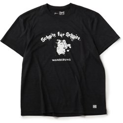 tomu×[sn] ハイク プリント ショートスリーブ Tシャツ ユニセックス カットソー Jet Black Melange（J004） Sサイズ SNUJ10084