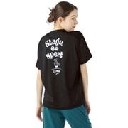 tomu×[sn] ラン プリント ショートスリーブ Tシャツ ユニセックス ランニングウェア シャツ Jet Black Melange（J004） Mサイズ SNUJ10096
