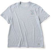 tomu×[sn] ヨガ プリント ショートスリーブ Tシャツ ユニセックス フィットネス ヨガ シャツ Sky Grey（160） Mサイズ SNUJ10092